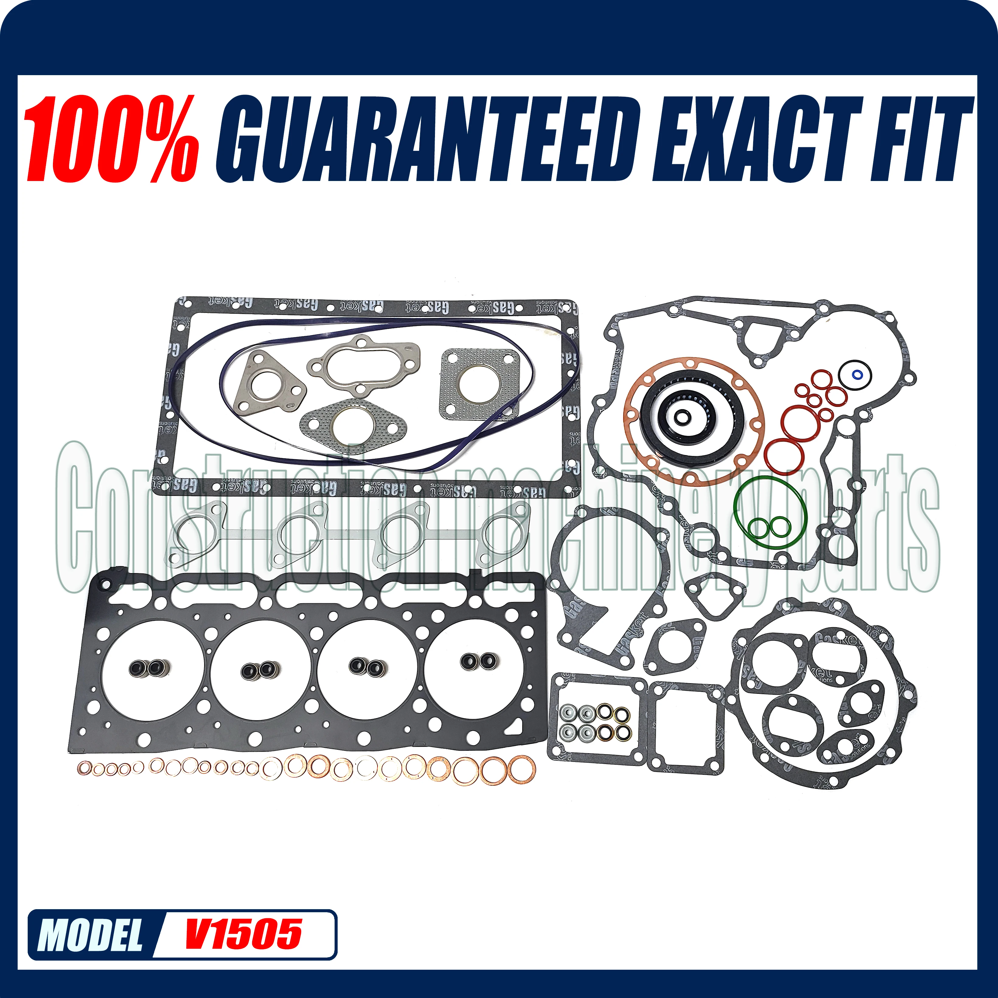 

Full Gasket Set For Kubota V1505 V1505-E V1505-T Engine Tractor 16285-99352