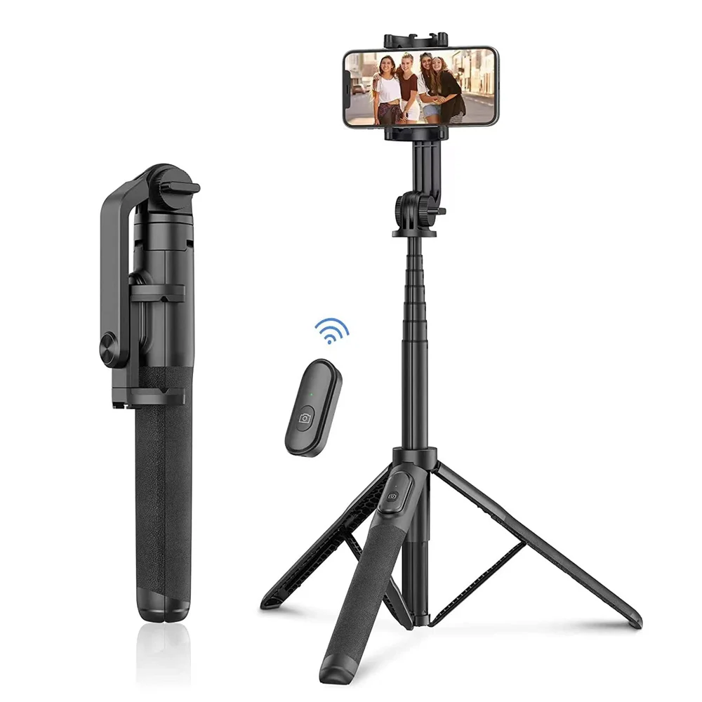 New 150CM Bluetooth Wireless Selfie Stick Tripod Monopod for Iphone 15/14/12/13/ Pro/12 Max/12 Samsung Xiaomi Android Smartphone