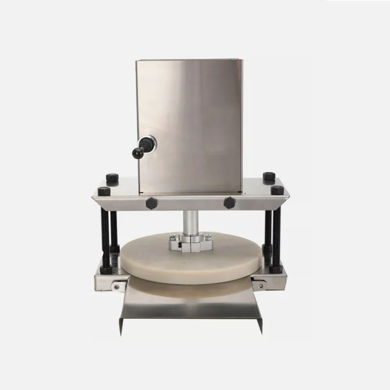 Semi-Automatic Stainless Steel 8.7in Commercial Pizza Dough Roller Sheeter 22cm Tortilla Dough Heated Pizza Dough Press