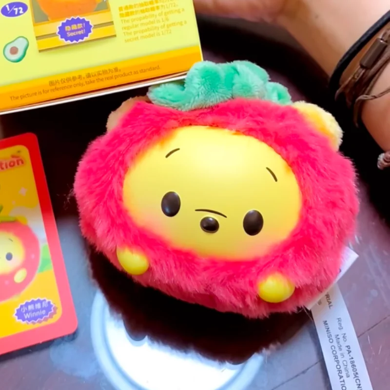 

Оригинальный Miniso Disney Ufufy Fruit Collection, виниловая слепая коробка для лица, очаровательный брелок, милые куклы Mdoel, игрушки, модный рождественский подарок