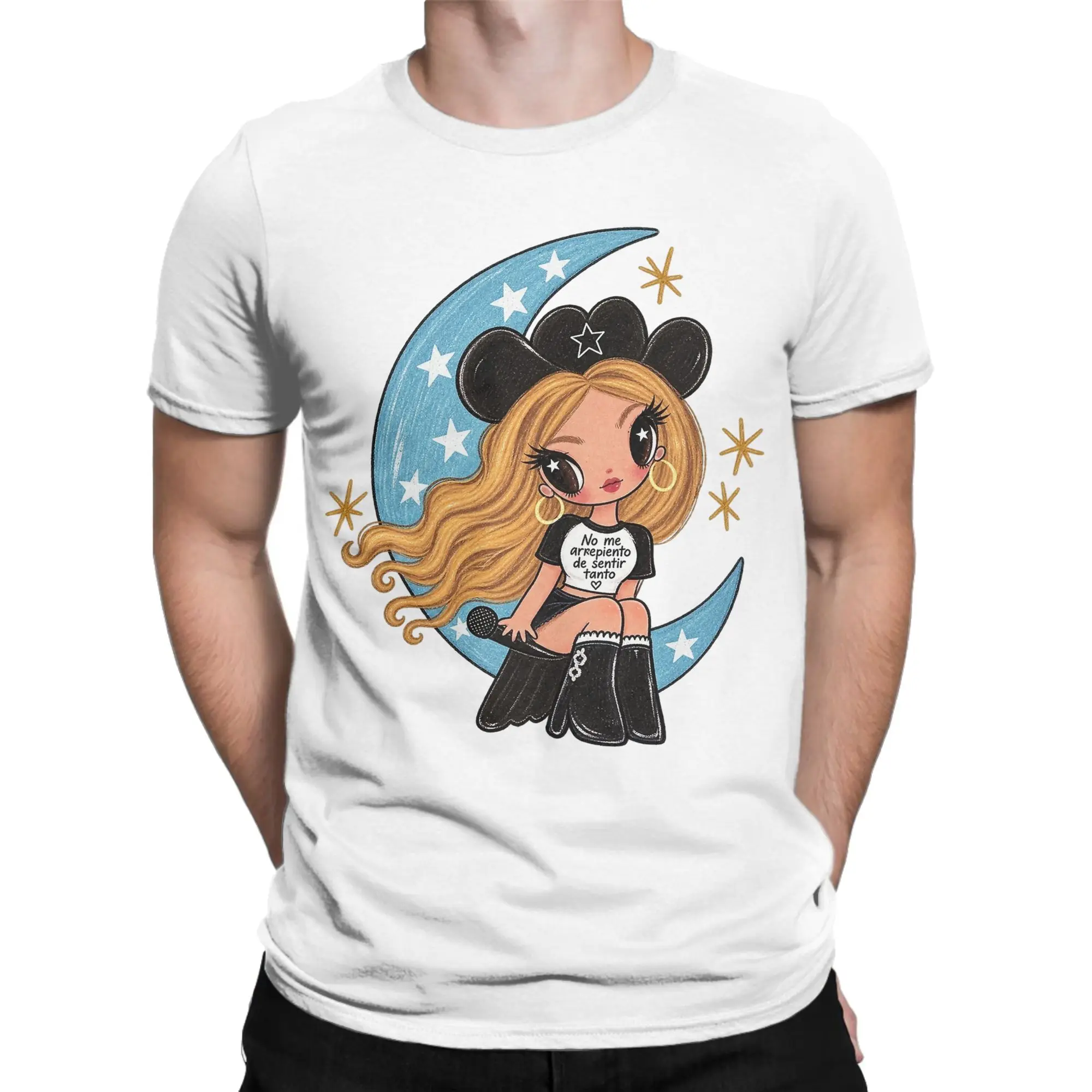 Karol G I don't regret feeling so much T-Shirts Funny 100% Cotton Tees Round Neck Short Sleeve T Shirts Party Clothing