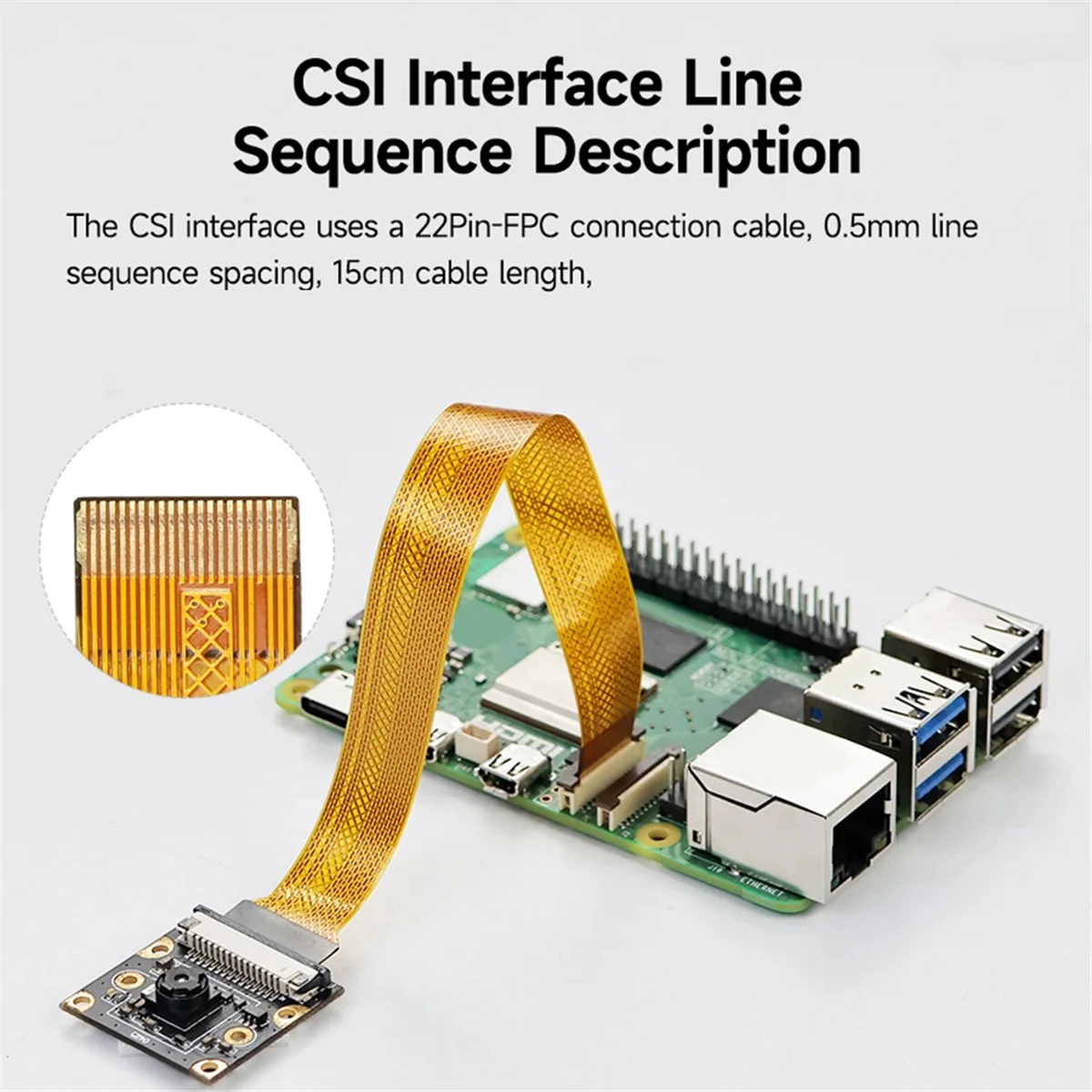 8MP Camera Module voor Raspberry Pi 5 Camera IMX219 200 Graden Kijkhoek CSI Interface Cam HOT