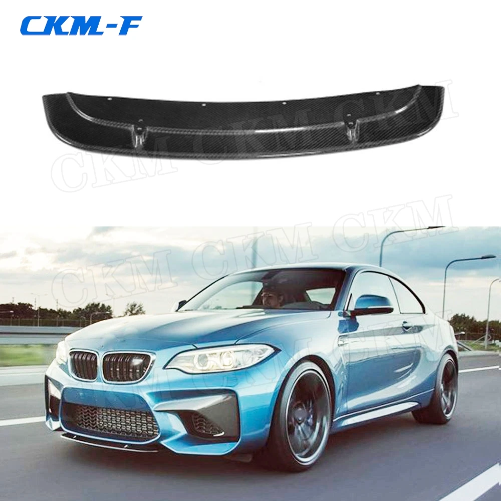 

Dry Carbon Fiber Front Lip Spoiler Short Chin For BMW 2 Series F87 M2 2016 2017 2018 Head Bumper shovel Protector Car Styling