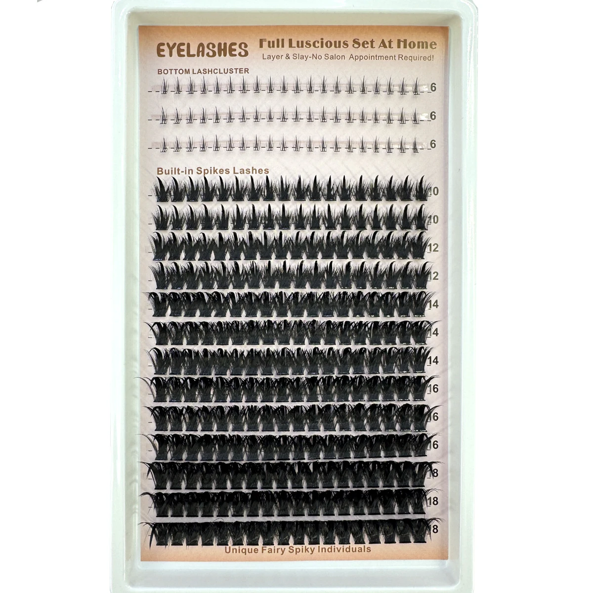 Cluster di ciglia Manga con punte Estensioni delle ciglia a grappolo sottile Graffette di ciglia Anime soffici Ciglia individuali Fata di visone