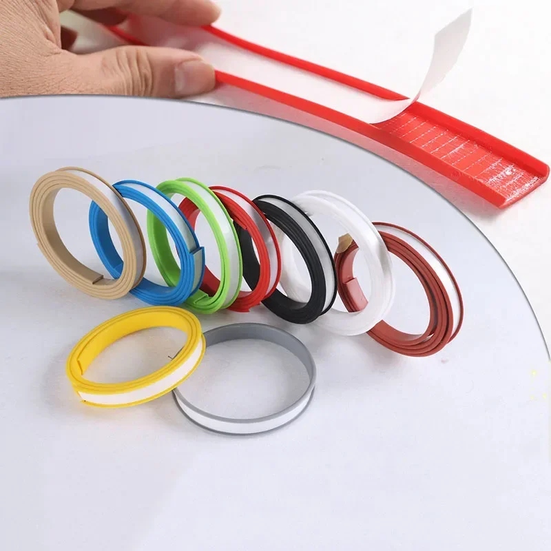 Self Adhesive PVC Edge Banding Strip Sealing Tape 16/18mm U-Shaped Strip for Furniture Cabinet Desk Edge Guard Protector