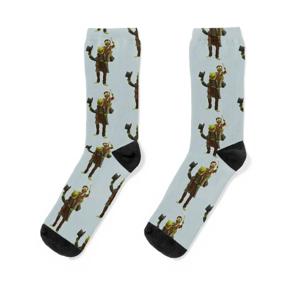 

A Muppet Christmas Carol - Bob and Tiny Tim Socks retro Wholesale Toe sports Socks For Women Men's