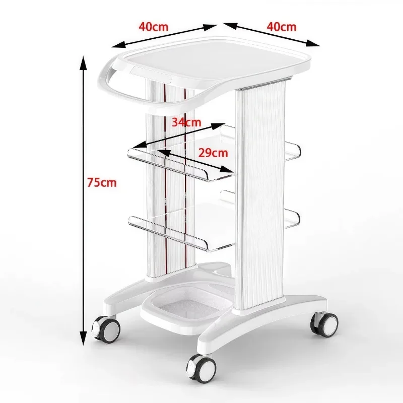 

Portable Medical Clinic Trolley Professional Rolling Cart Stainless Steel Drawers Storage Equipment Commercial Furniture