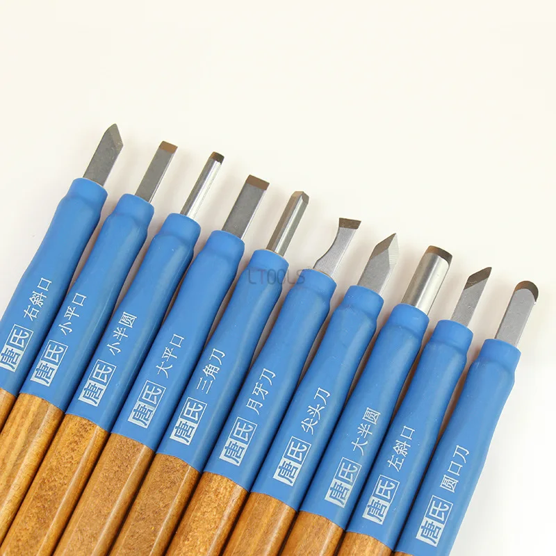 1set Square Handle Woodcut Knife Engraving and Trimming Tool for Printmaking Woodworking Rubber Seal Handmade Woodcut Knife Set