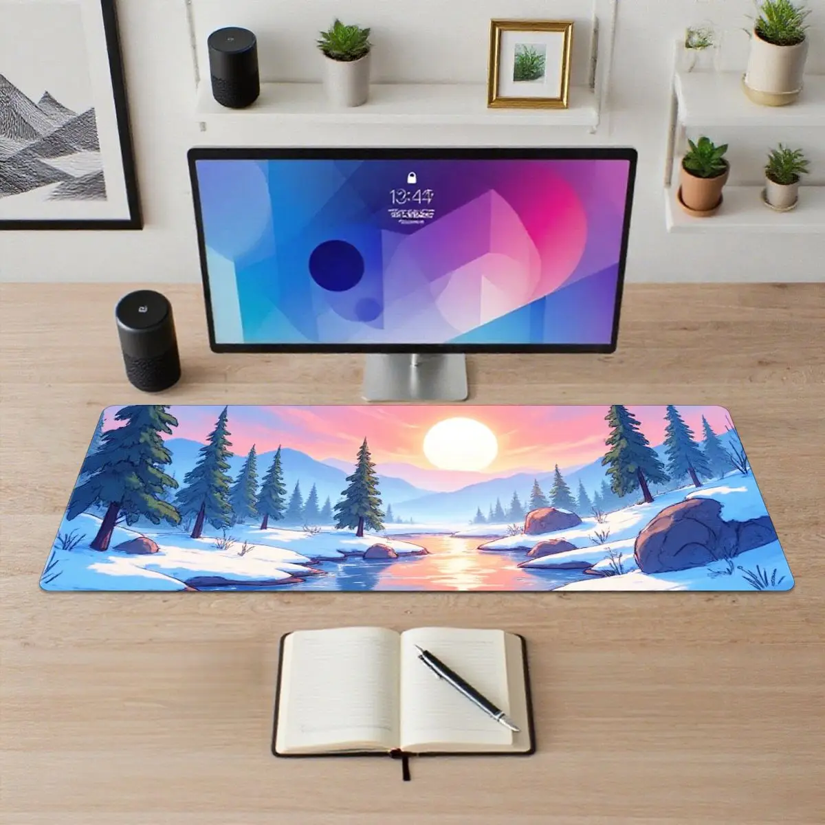 

Natural Scenery Mouse Pad Fresh Beautiful Landscape Painting Design Office Home Use Create Comfortable Work
