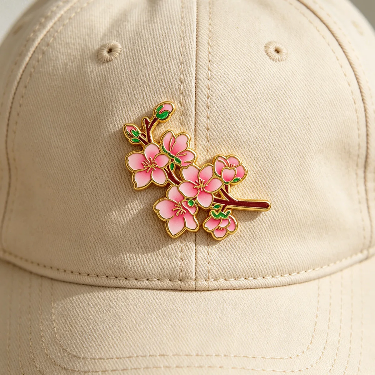 Cherry Blossom Enamel Pin Sakura Brooch Lapel Pins Badge on Backpack Clothing Accessories Fashion Jewelry Friends Gifts view 4