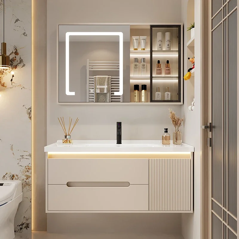 

Modern Nordic Light Luxury Originality Bathroom Cabinets High-quality Storage Medicine Multipurpose Hovedskapet Home Furniture