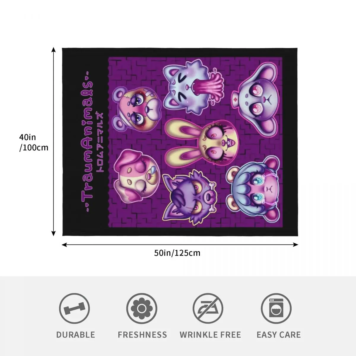 TraumAnimals رمي بطانية الأربعاء الفاخرة رمي الشعر الشتاء أسرة البطانيات #4