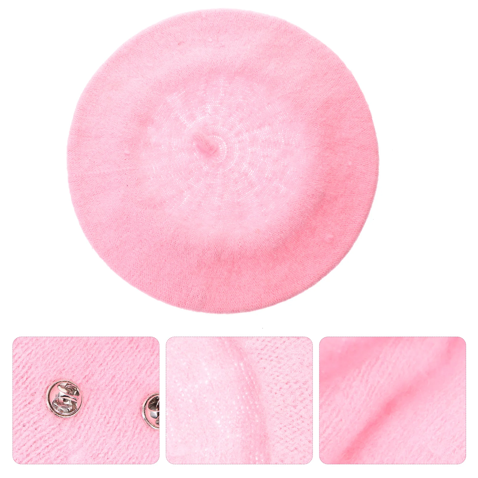 

Women Beret Hat Chinlon Material Vintage Breathable Lightweight Sun Protection French Style Outdoor Travel Beret Hat