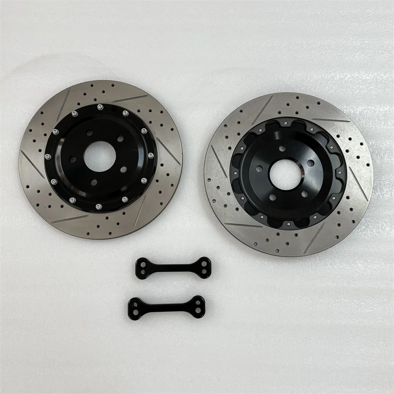 For Support Custom New Forged Large Brake Disc Rear Brake Disc Rotors 355*10mm Center Bell Adapter for 2017 Ford Focus RS