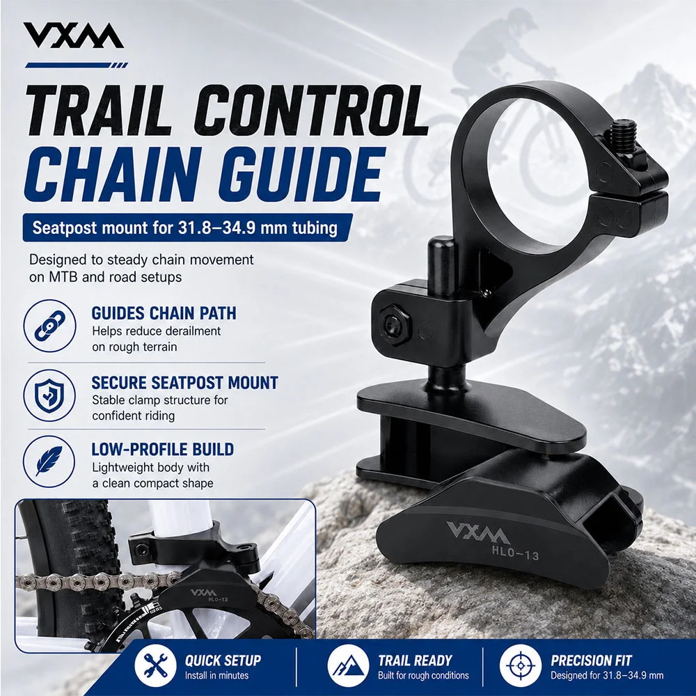 Bike Single Disc Chain Guide ABS Positive Negative Tooth Stabilizer Mountain Front Derailleur Anti Drop Chain Guard
