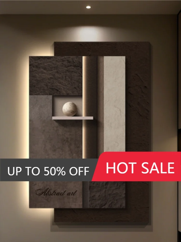 Modern entrance decoration paintings, entrance door light paintings, abstract hanging paintings, corridor mural lights