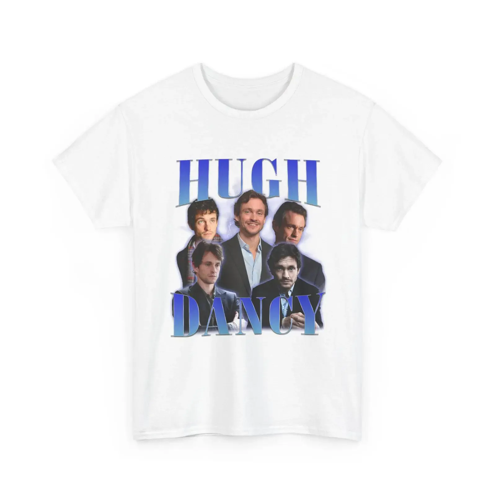 Hugh Dancy vintage bootleg T Shirt sweaT  vintage Washed homme Slightly Top For Everyday Wear Versatile Breathable Comfortable