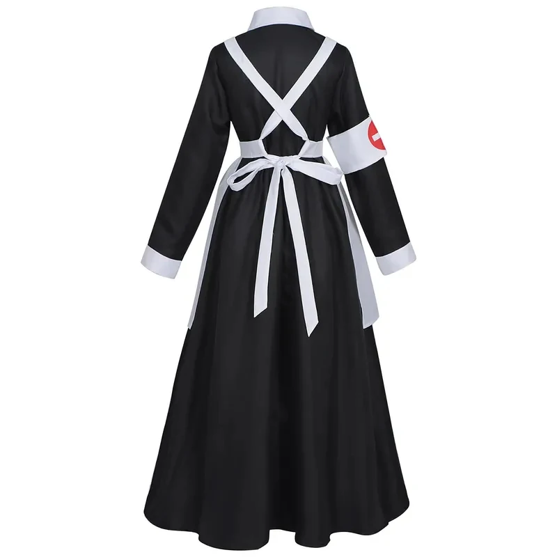 

A;3\v,7'd/Fancy Nightingale Cosplay Costume Historic Victorian War Nurse Maid Women Long Dress Apron Halloween Dc;3;h\7.l/