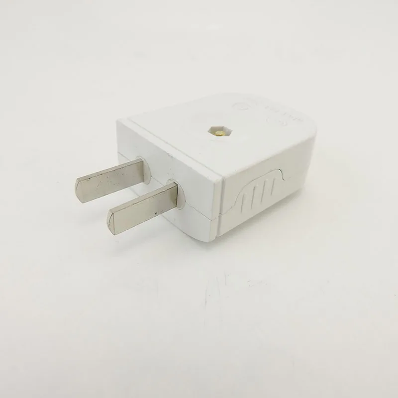 5szt US AU wtyczka 2 Płaski pin DIY Zamienny adapter zasilania ściennego AC 100V 220v 10A Złącze kabla elektrycznego w kolorze białym