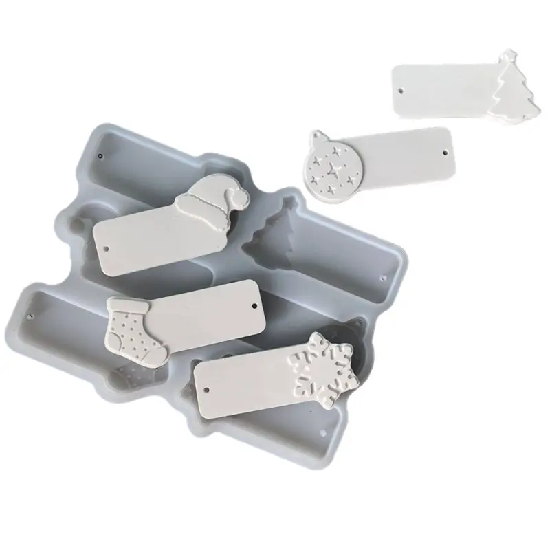 

Силиконовая форма ABEZ, 6-полая рождественская орнамент, инструменты для литья, домашний декор, инструмент для литья для цементной штукатурки, вечерние искусства