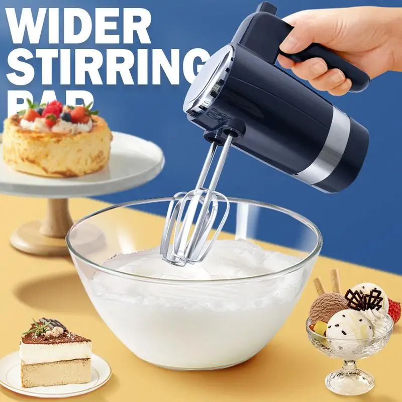 Electric Mixer Handheld Electric Whisk 304 Stainless Steel Easy To Use Cream Whipper Hand Mixer For Cooking Blending Whisking