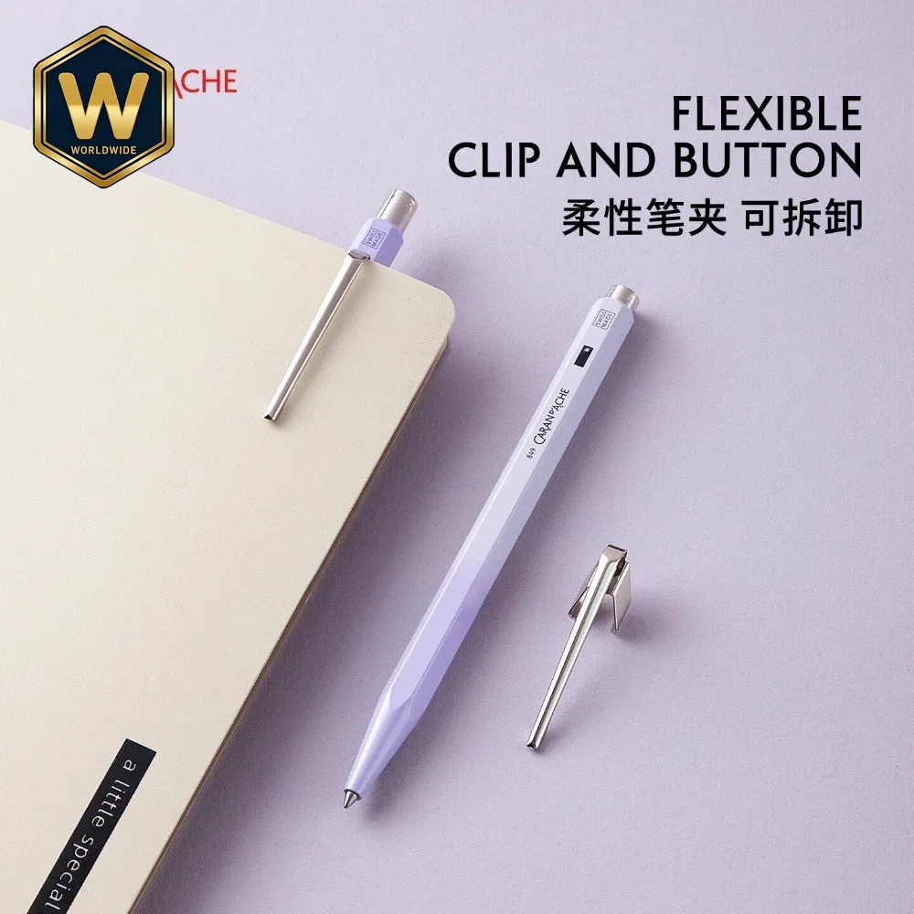 For Caran d'Ache Swiss Sunset Glow 849 844 Oil Ballpoint Pen Mechanical Pencil Set Gift Box