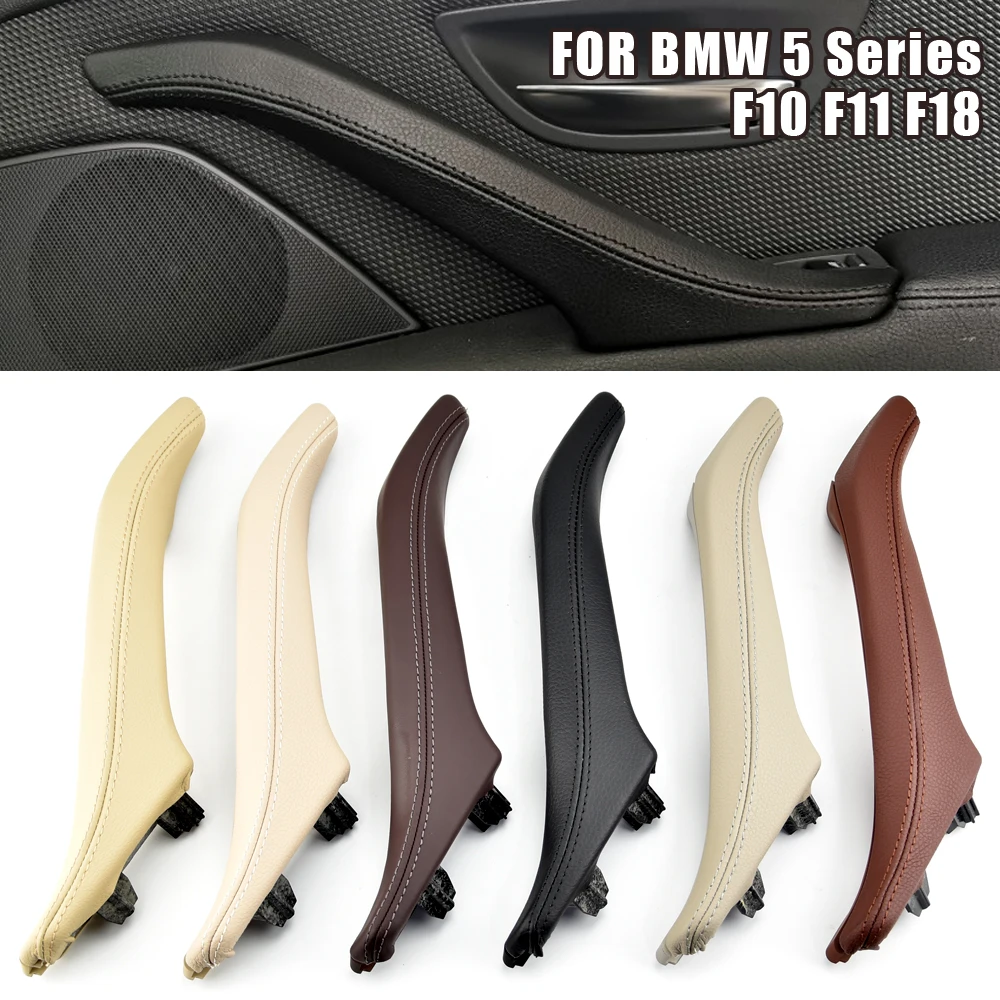 Interior LHD RHD Passenger Door Leather Pull Handle Assembly For BMW 5 Series F10 F11 F18 520 523 525 2010-2017