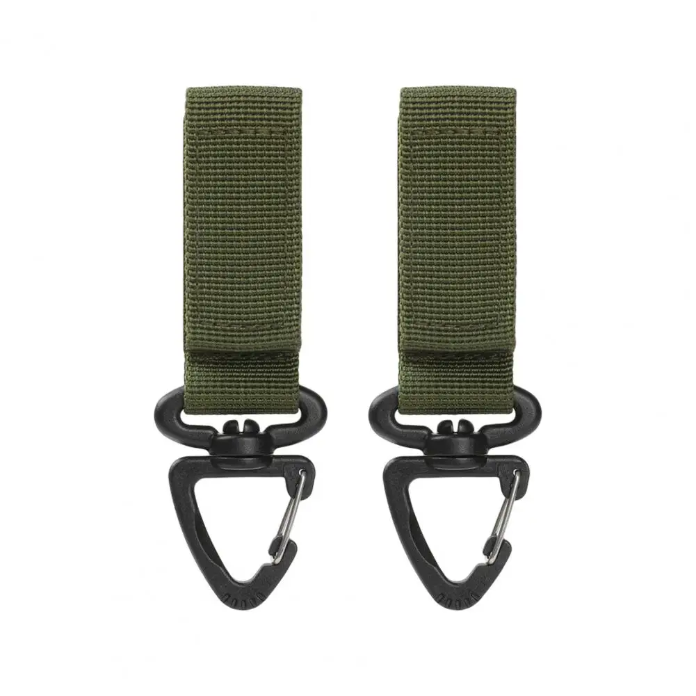 2Pcs Climbing Buckles Nylon Ribbon Single Point Triangle Buckle Multipurpose D-type Hanging Fastener Hook Buckle Climb Tool