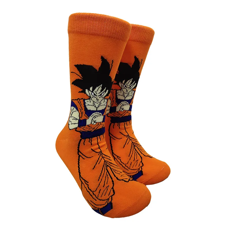 New Anime Fashion Men's Socks Dragon Ball Couples cosplay Sock Personality Hip Hop Harajuku Funny Sock image 4