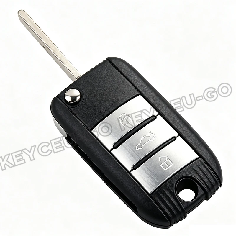 KEYECU 433MHz PCF7953 ID47 Chip Folding Keyless-Go Smart Remote Key Fob for Morris Garage MG HS ZTS ZS MG3 MG6 MG5 RX5 RX8 I5 I6