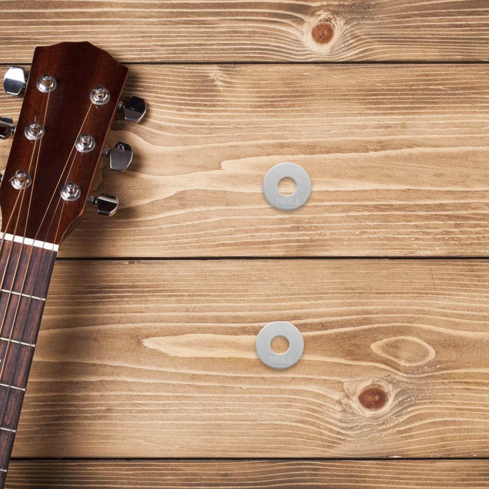 

2Pcs Guitar Parts Metal Switch Control Ring Electric Guitar Toggle Plate Rhythm Treble Washer Switch Label Precision Fit