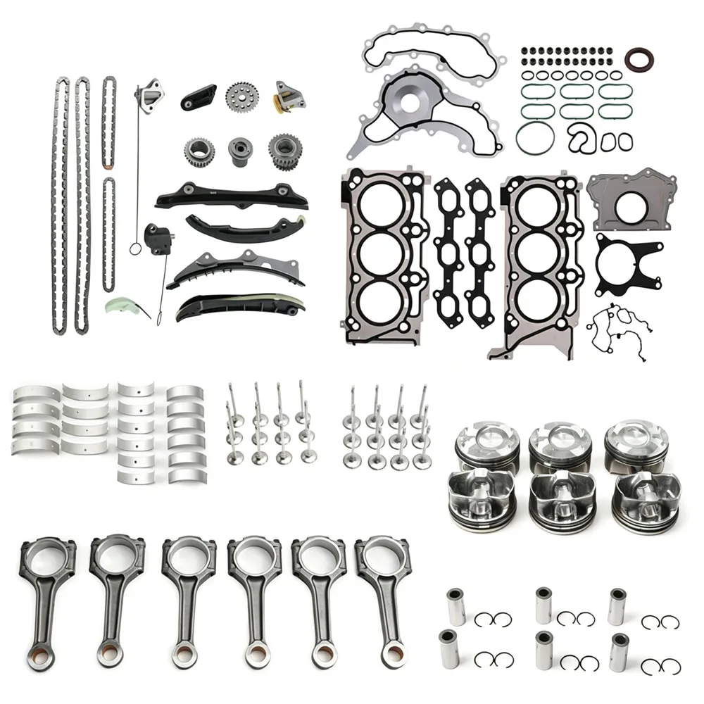Engine Overhaul Rebuild Gasket Piston Con Rod Kit Fit 3.0 L T Gas For Maserati Levante Ghibli Quattroporte M156 M157 M161 3.0L