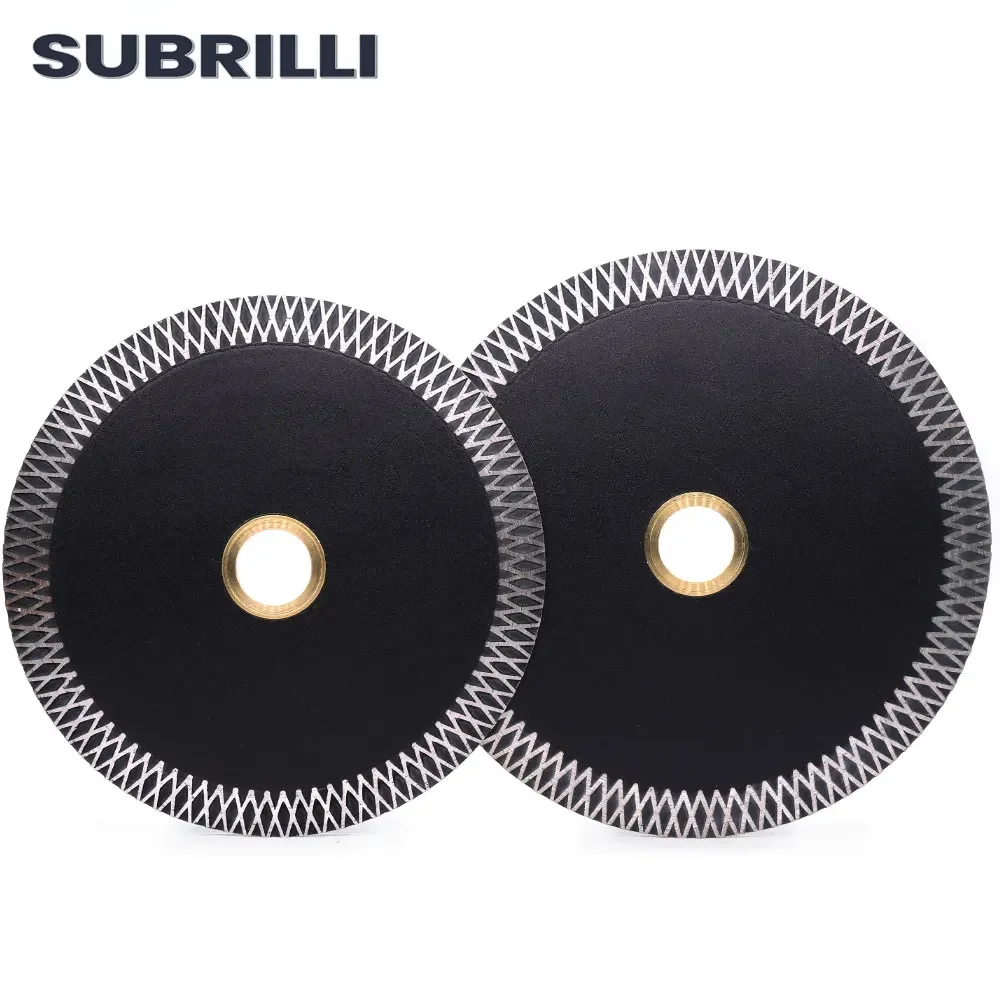 SUBRILLI 4.5/5 Inch Diamond Cutting Grinding Disc Carving Circular Multifunctional Saw Blade For Tile Stone Marble Granite