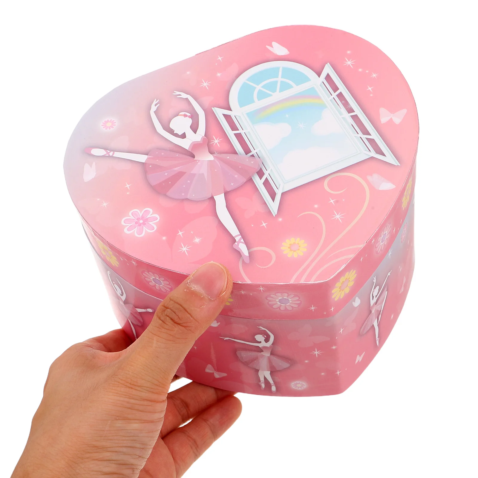 

Ballet Music Box Heart Shaped Ballerina Jewelry Organizer For Musical Dance Keepsake Gift Jewelry Storage Birthday