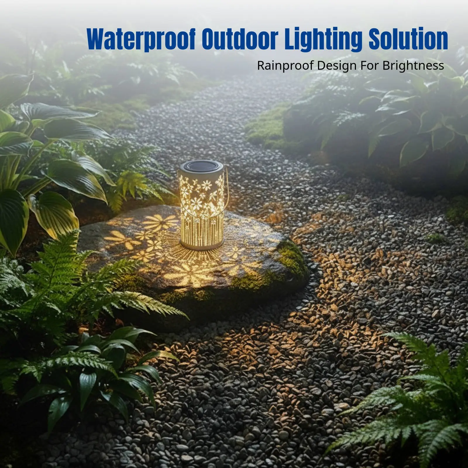 ソーラーファイアフライナイトライト、防水ガーデン景観ライト、パティオ、芝生、装飾花の輪郭、屋外用