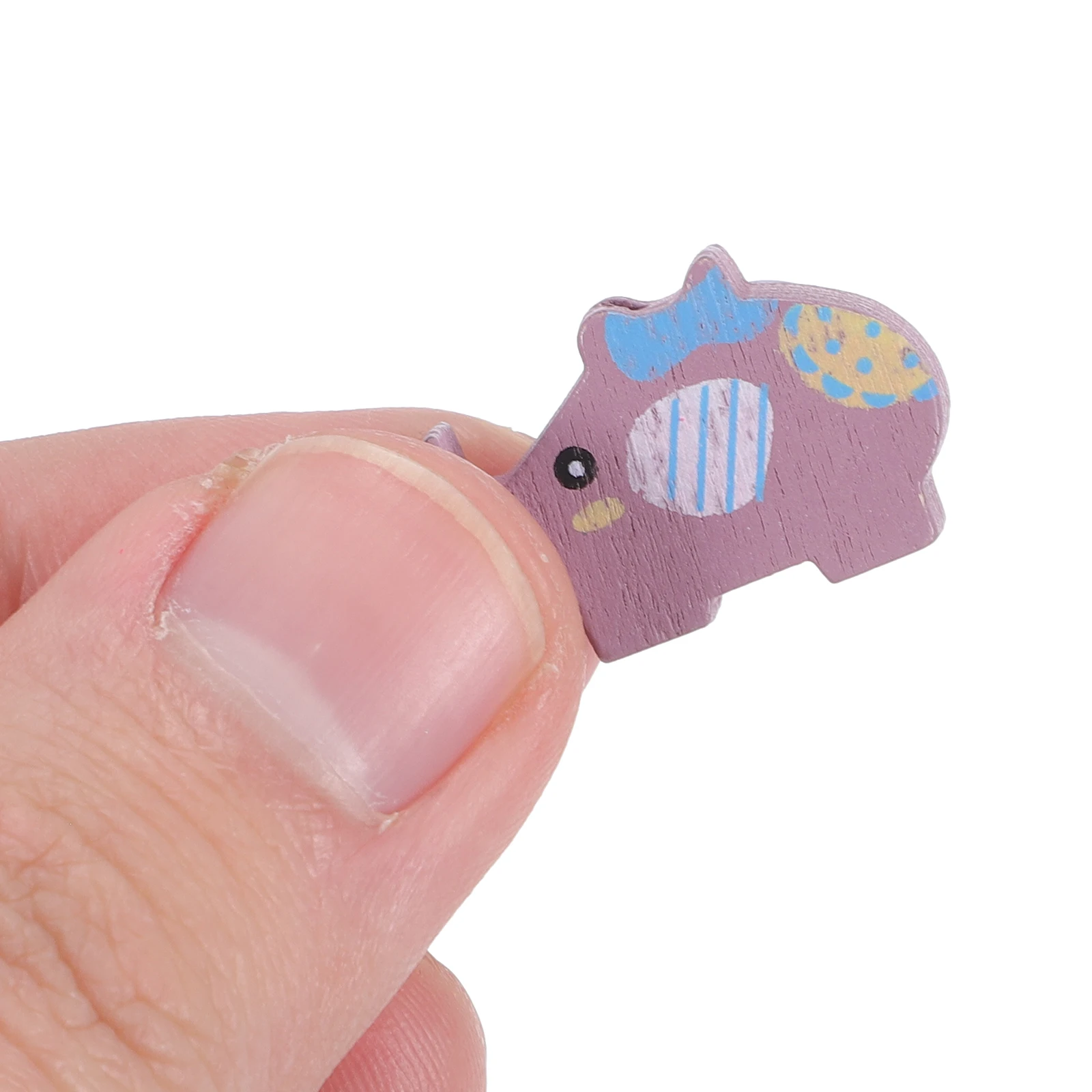 

30Pcs Colorful Elephant Wooden Push Pins Cute Animal Thumb Tacks Decorative for Bulletin Board Cork Foam Photo Wall School