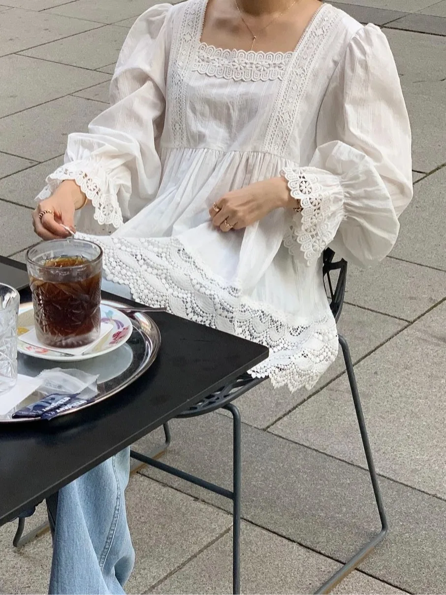 الكورية Sle الحلو الدانتيل الربط تنوعا irt أعلى المرأة Faion ربيع الخريف الشتاء ملابس داخلية غير رسمية تناسب منتظم