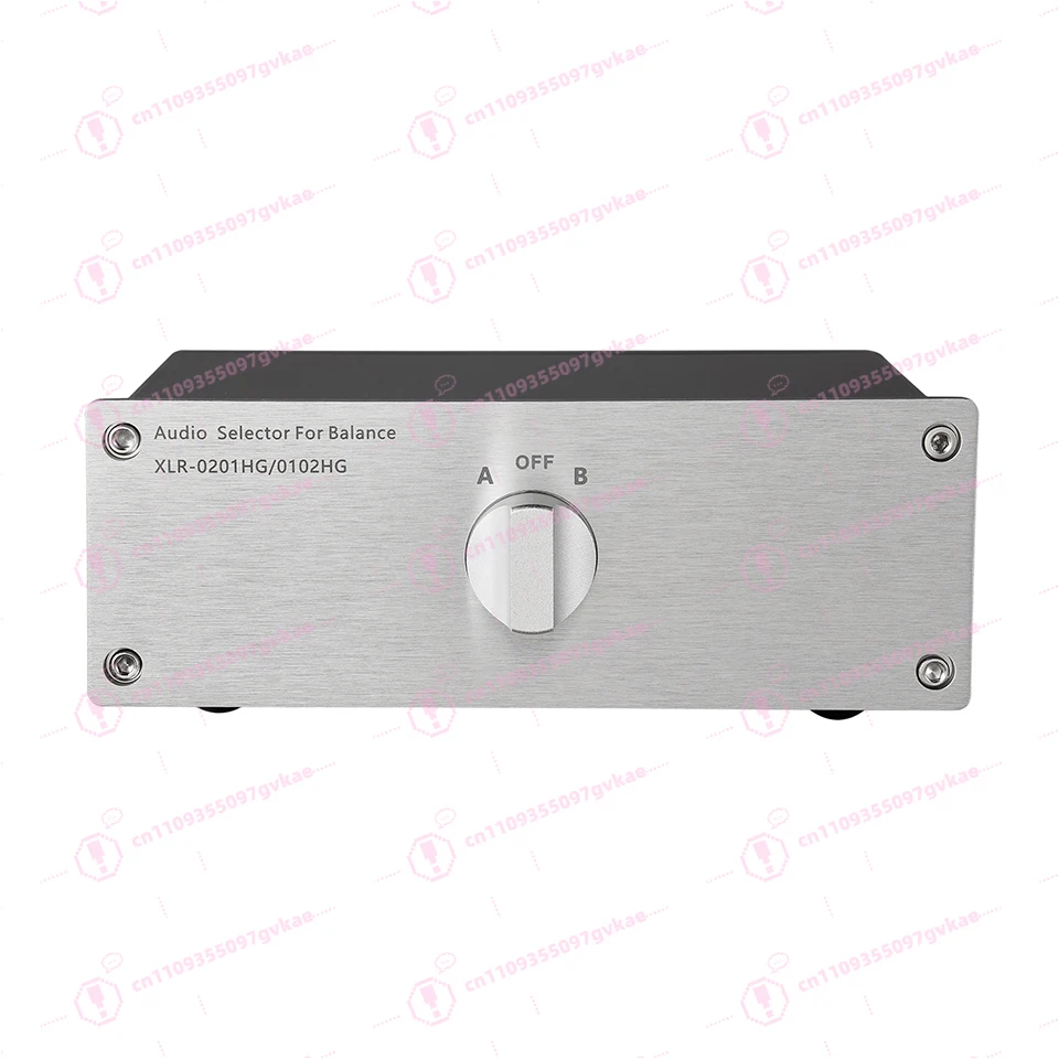 Audio Source Signal Switch Box Manual Passive Audio Splitter Box Hi-fi Lossless Selecto 1 in 2 Out / 2 in 1 Out