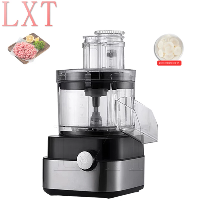 

Multifunctional Electric Vegetable Cutter Meat Grinder Fully Automatic Dicer Shredder Vegetable Carrot Potato Slicer