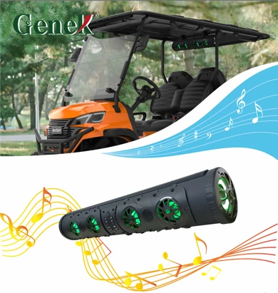

32 Inch RGB UTV Sound Bar Waterproof Blue Tooth W/Multicolor Lights Soundbar for UTV ATV Golf Cart
