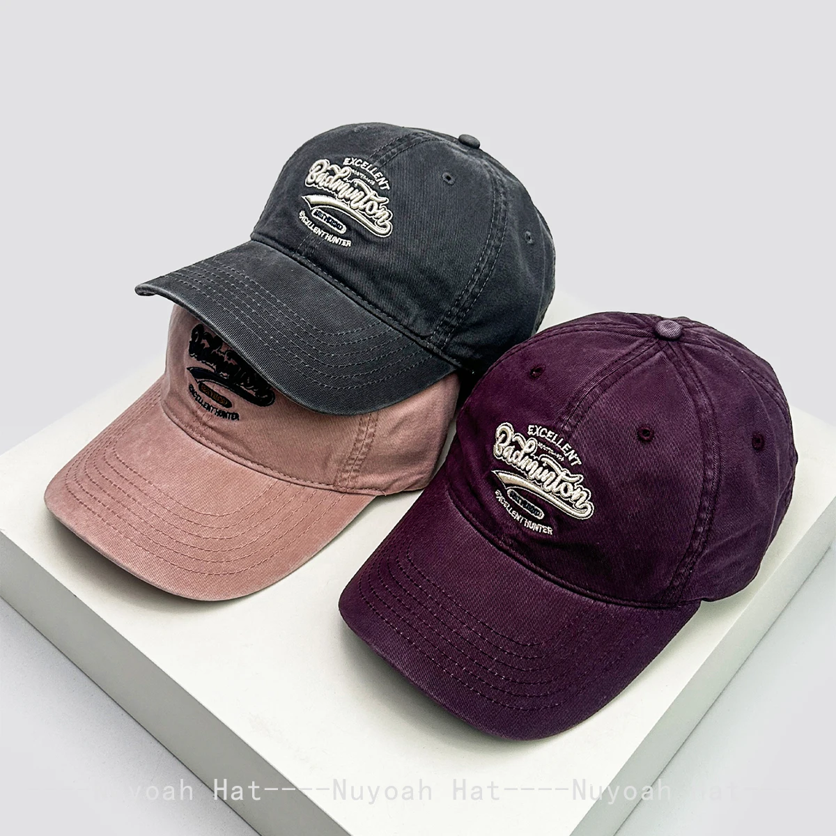 

New Men Women American Style Embroidered letters Baseball Hats Sunshade Retro Versatile Outdoor Peaked Caps Casual Fashion ins