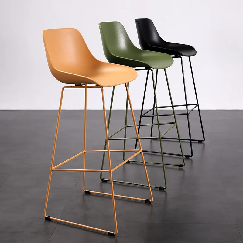 

Terrace Outdoor Bar Chair Modern Waterproof Breakfast Nordic Bar Chair Minimalist Lounge Reinforce Banqueta Nordic Furniture
