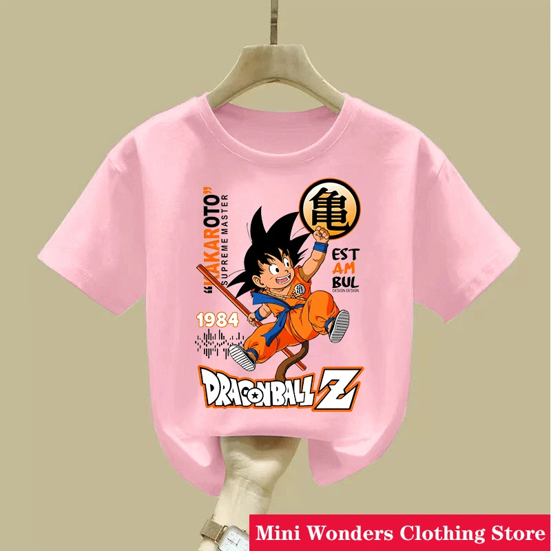 Dragon Ball Z Goku Kinder-T-Shirt, kurzärmliges T-Shirt mit Anime-Aufdruck, perfekt für Anime-Fans. Sommerliches, lässiges Baumwoll-T-Shirt – Detail 11
