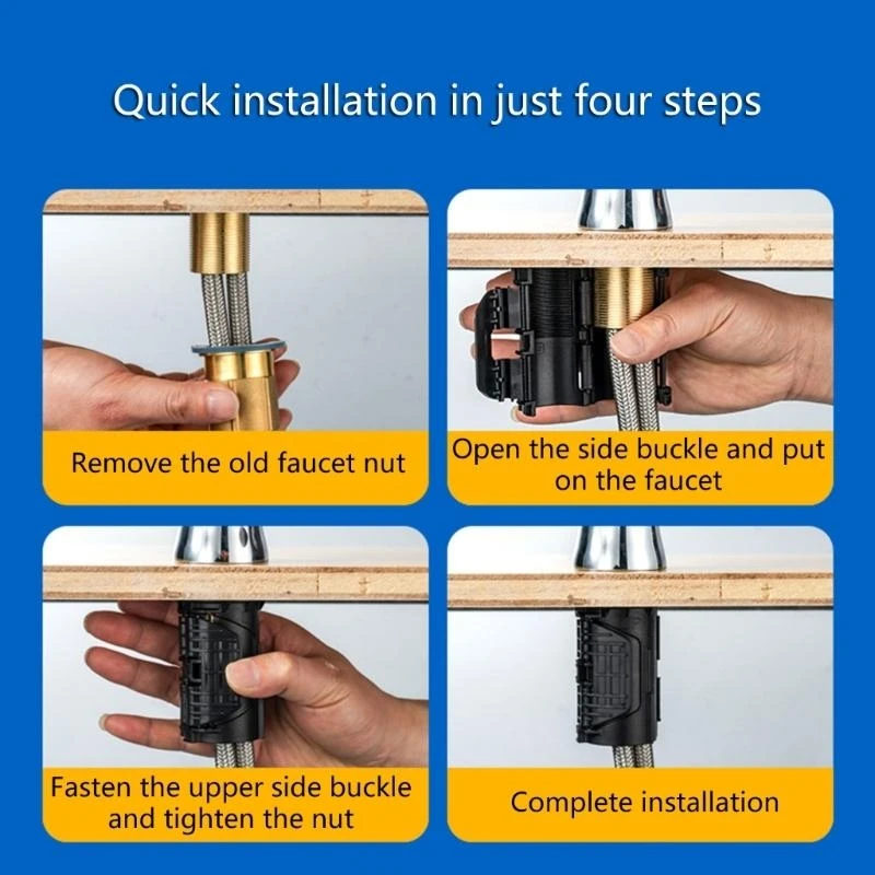 

Antiloose Faucet Nut Fastener Replacement Faucet Fixing Base Bathroom Basin Pipe Quick Installation Repair Tool