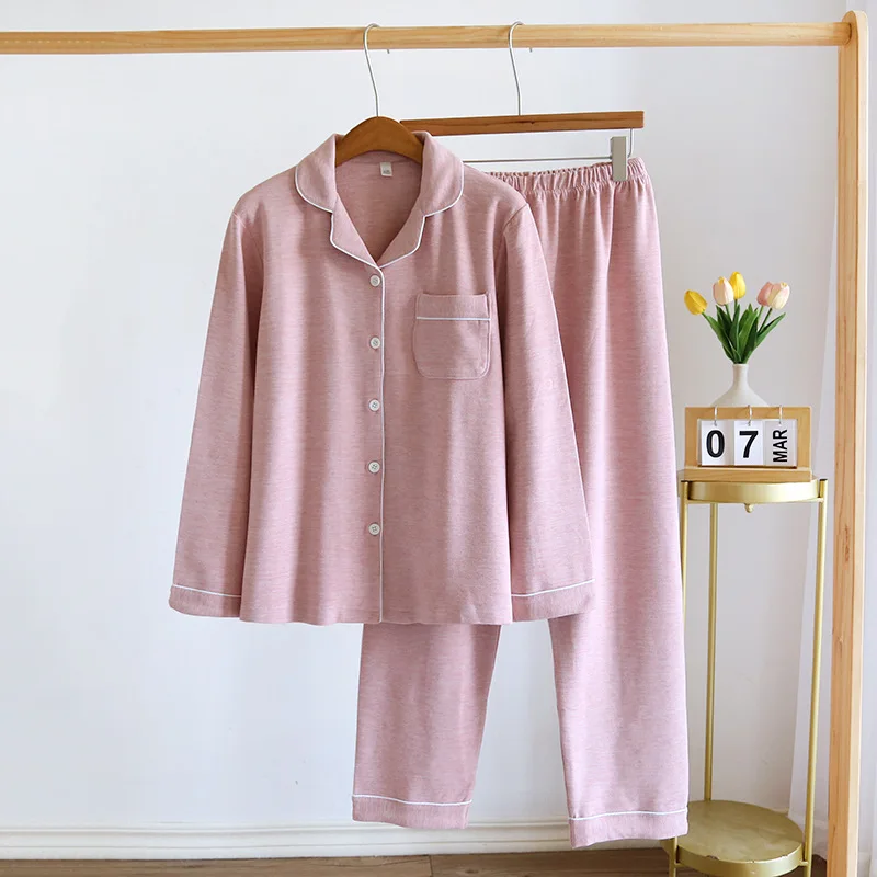 Faux Cashmere Warm Pajamas For Women Winter Long Sleeve Sleepwear Set Men Thick Loungewear Plus Size Couple Nightwear Home Suit
