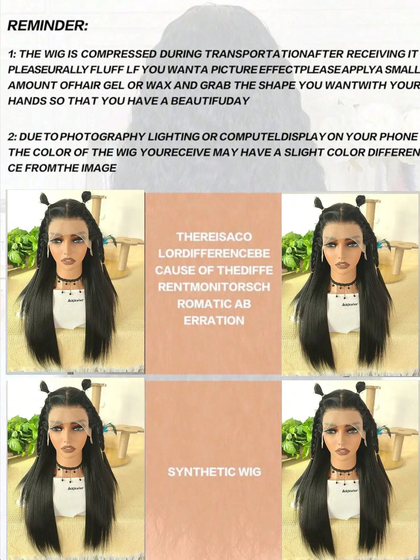 Black Lace Front Wigs for Fashion Women 26 Inches HD Long Straight 13*4 Natural Frontal Lace High Quality Synthetic in Daily Use