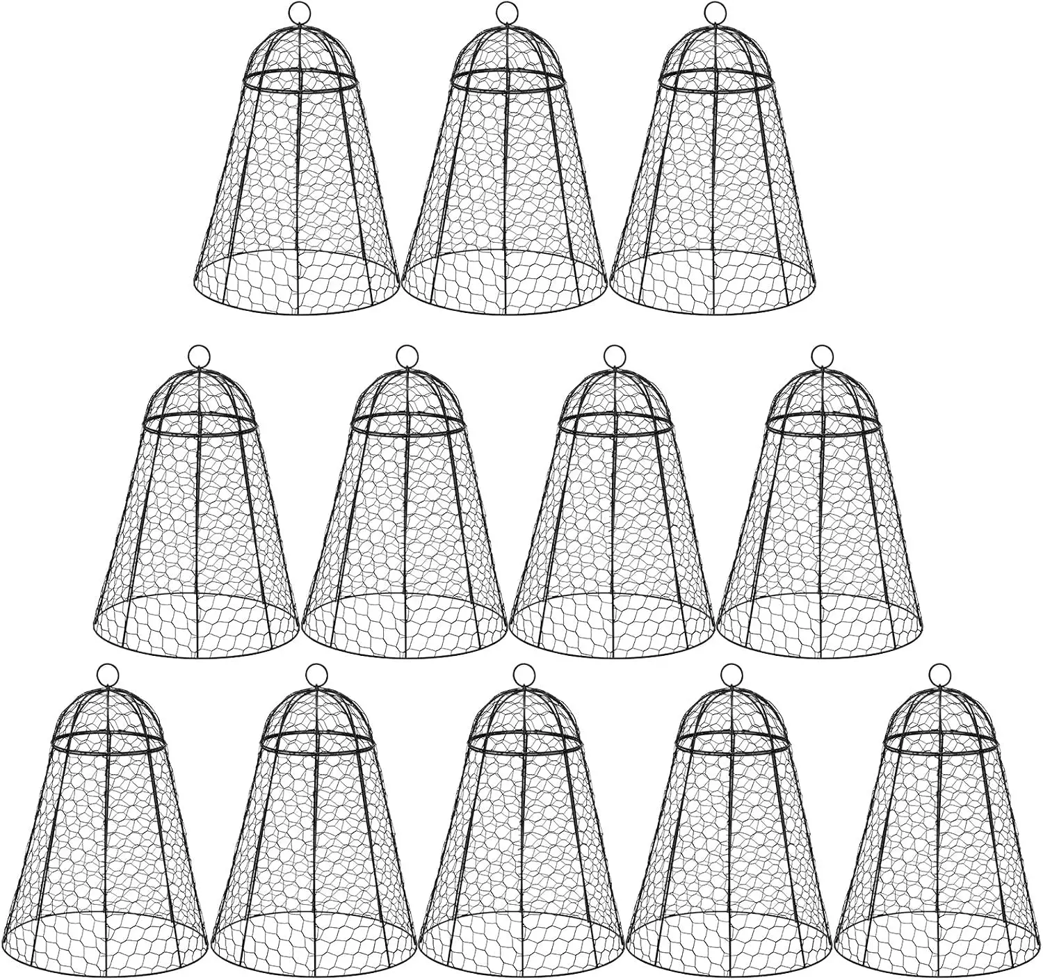 12 Pack Garden Chicken Wire Cloche, 12