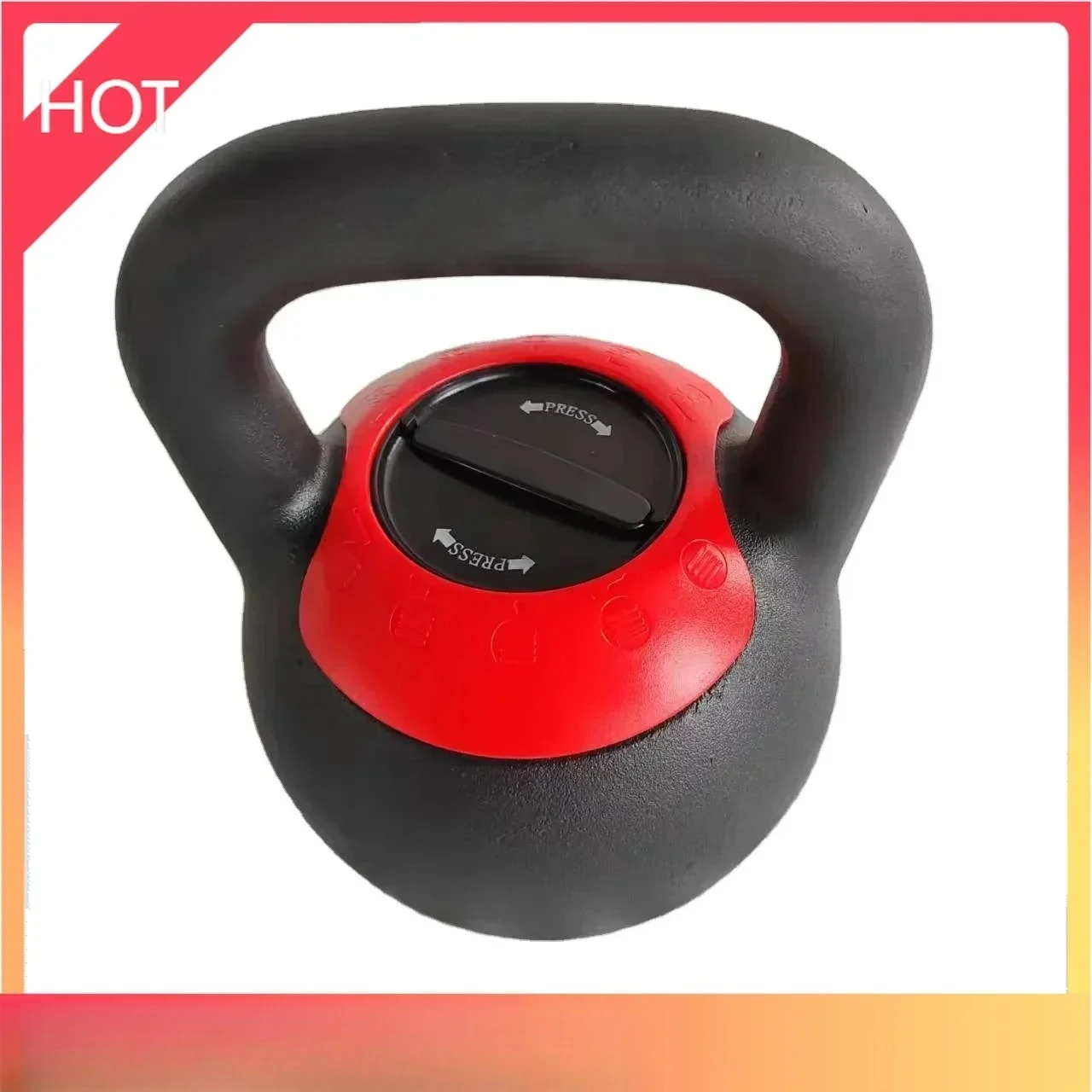 Home Gym Strength Training Weightlifting Training Heavy-Duty Exercise Kettlebell 40lbs Cast Iron Adjustable Kettlebell