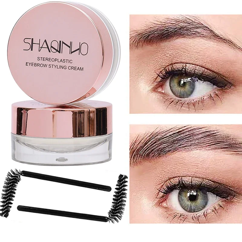 Gel transparente para cejas, Gel ligero para cejas, tinte y nutritivo, crea un acabado de aspecto Natural, crema para Estilismo de cejas, jabón para cejas, maquillaje