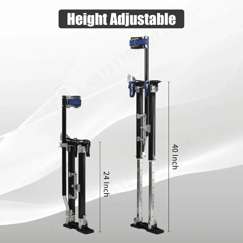 Drywall Stilts 24-40 Inch Height Adjustable Lifts Aluminum Tool for Painting Finishing Pruning Branches Cleaning
